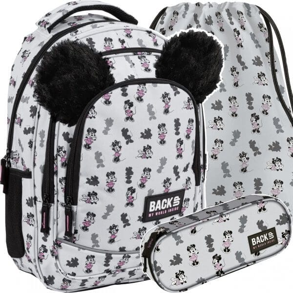 Mokyklinis Rinkinys 3in1 Kuprinė Minnie Mouse 42 cm BackUP IP1051