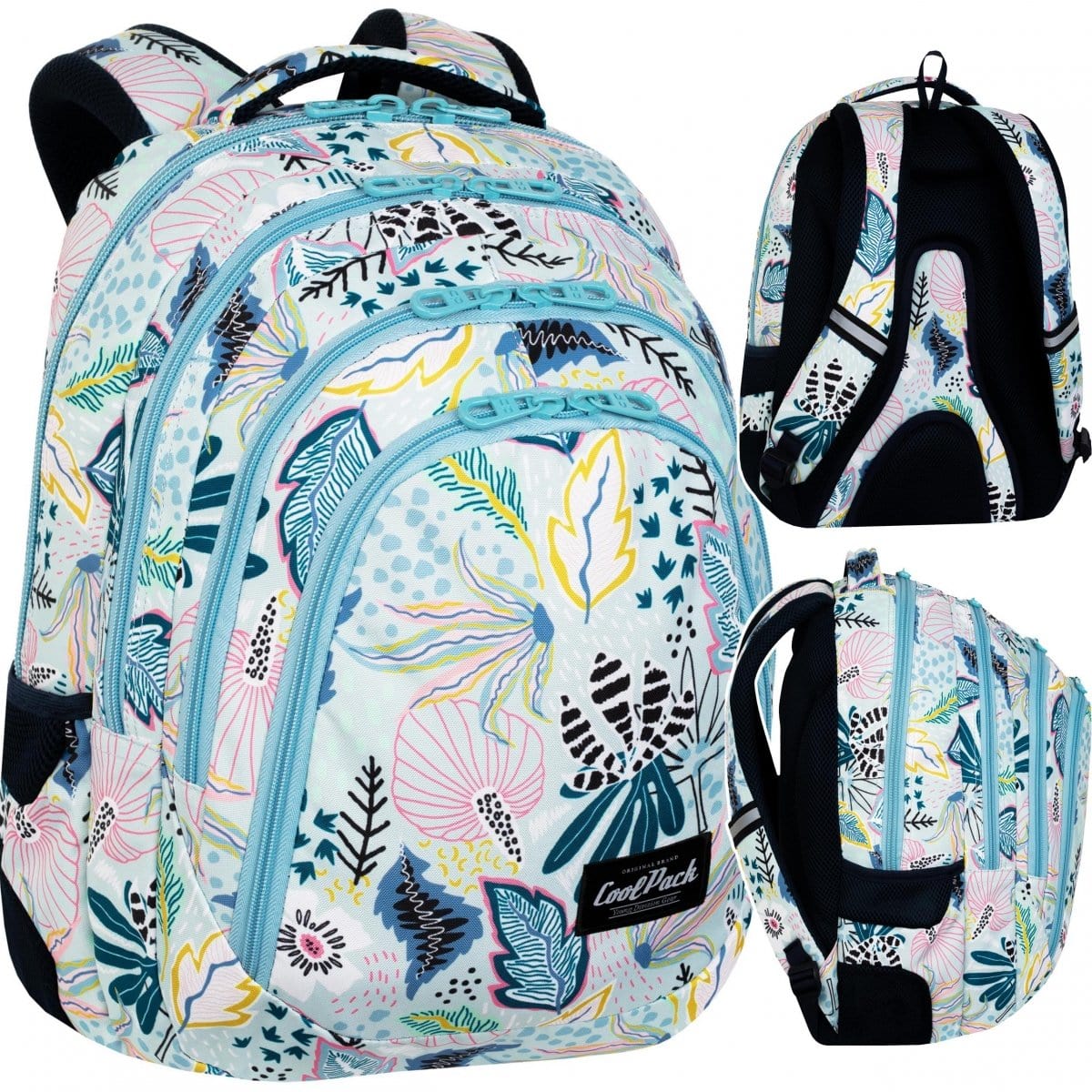 Didelė Tvirta Mokyklinė Kuprinė CP Coolpack Blue Youth Davao 44,5 cm IP1098