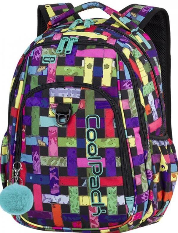 Didelė Tvirta Mokyklinė Kuprinė CP Coolpack Stike Ribbon Grid 44 cm IP1100