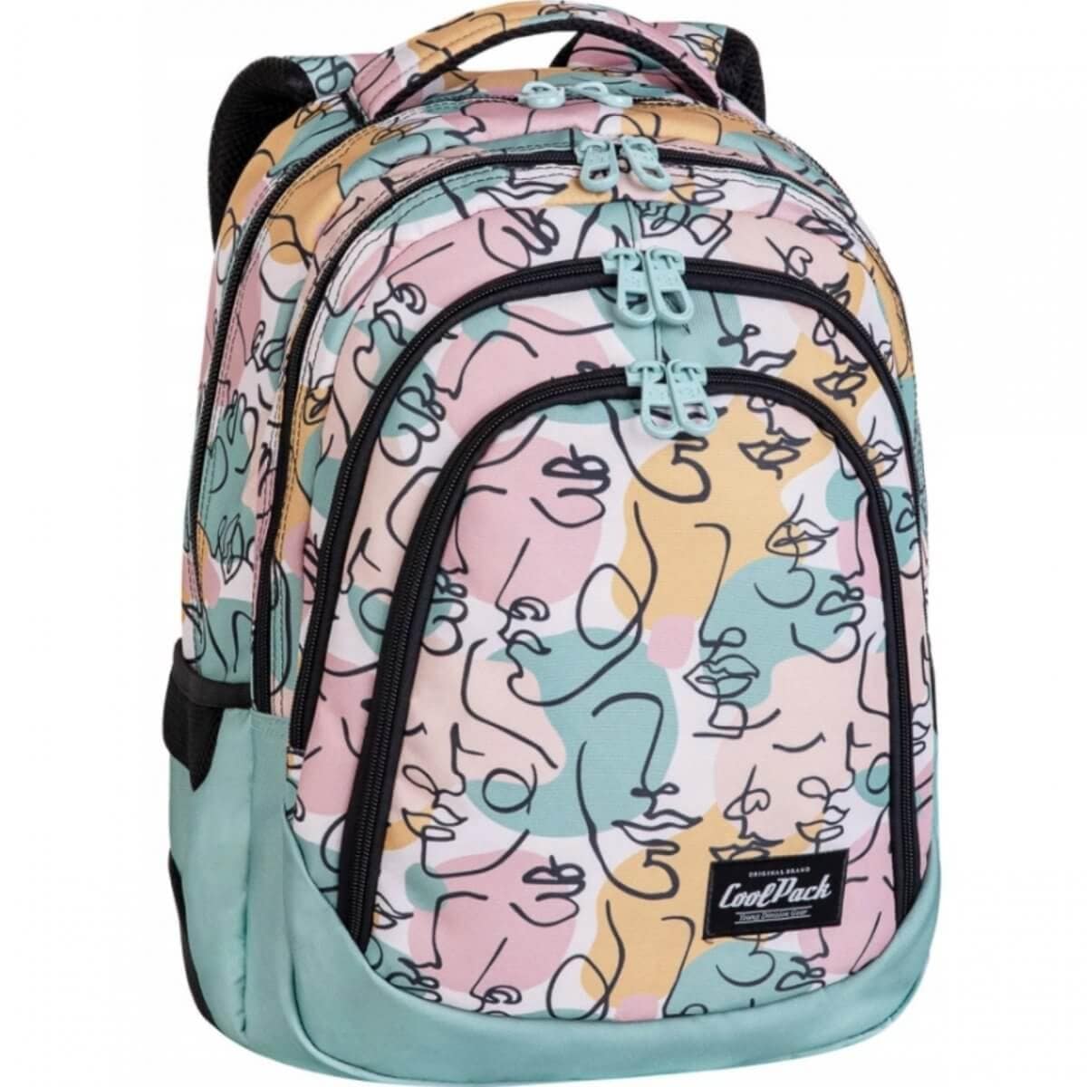 Didelė Tvirta Mokyklinė Kuprinė CP Coolpack Drafter Art Deco 44,5 cm IP1108