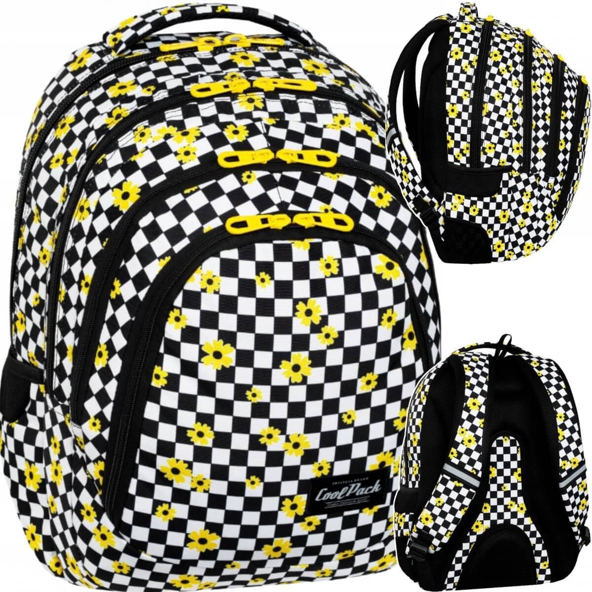 Didelė Tvirta Mokyklinė Kuprinė CP Coolpack Drafter Chess Flow 44,5 cm IP1112