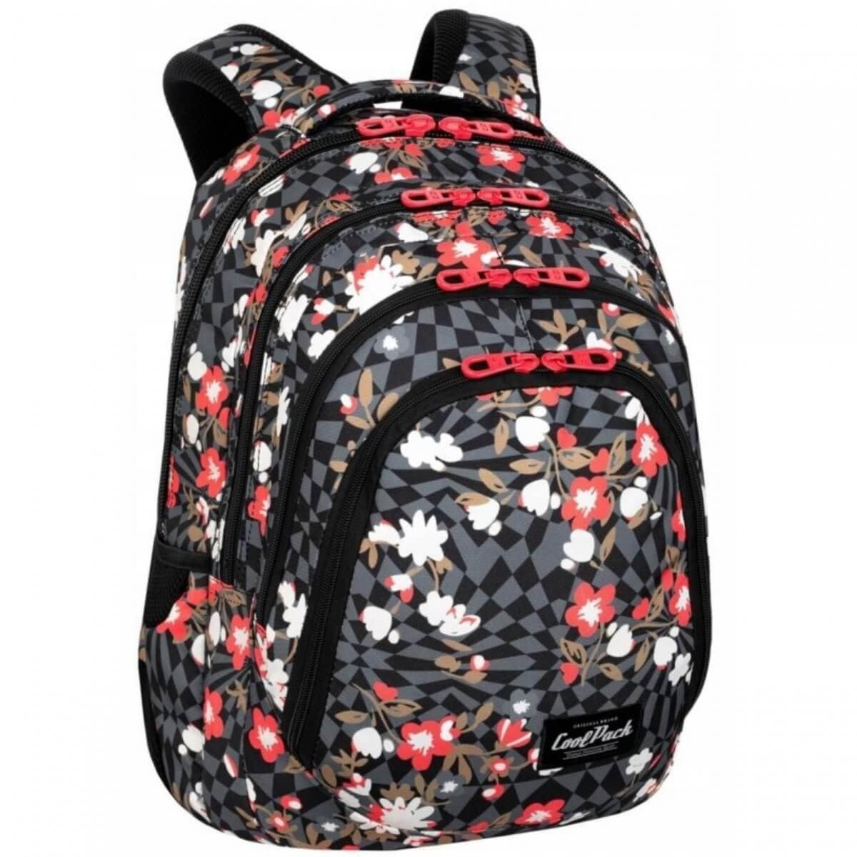 Didelė Tvirta Mokyklinė Kuprinė CP Coolpack Drafter Flowers Venice 44,5 cm IP1114