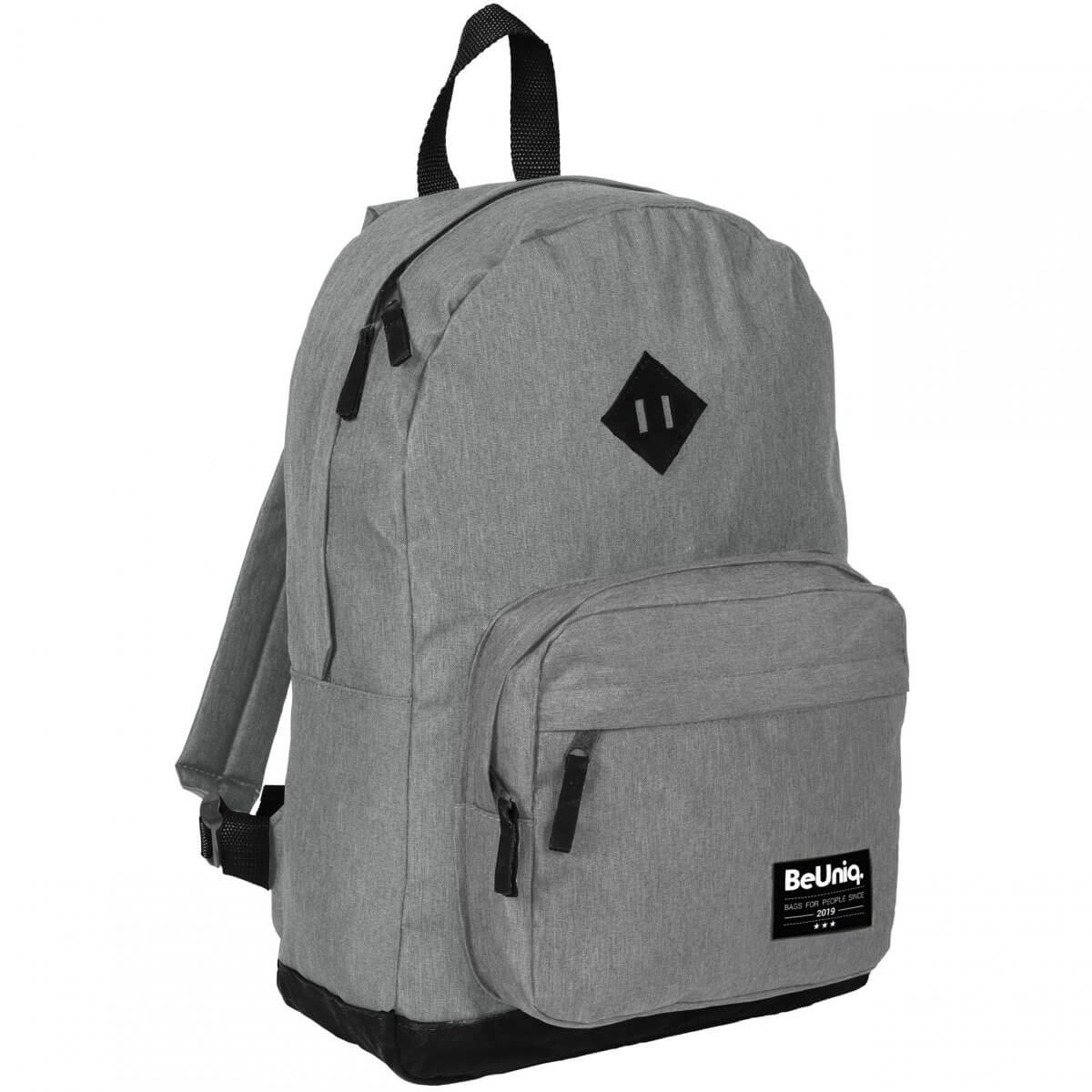 Mokyklinė Kuprinė Paaugliui Jaunuoliui Pilka "BeUniq" 41 cm IP1010