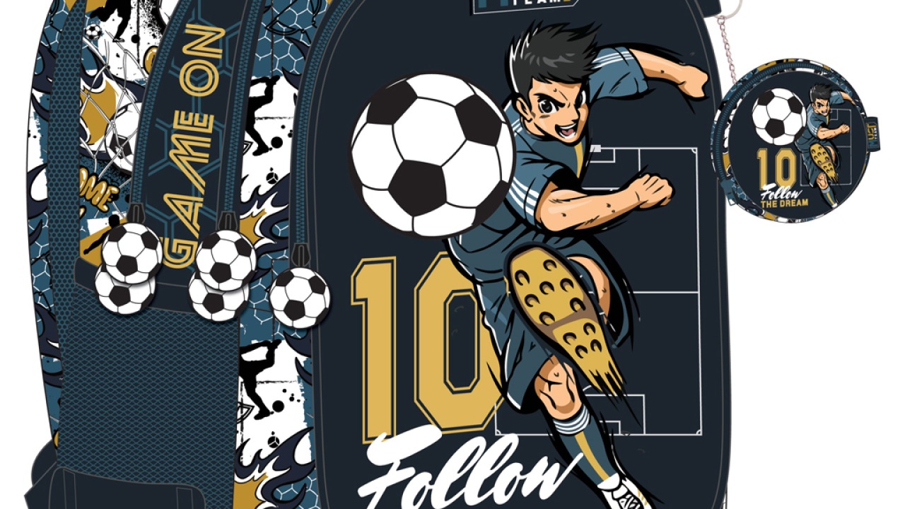 Mokyklinė kuprinė " Futbolistas "