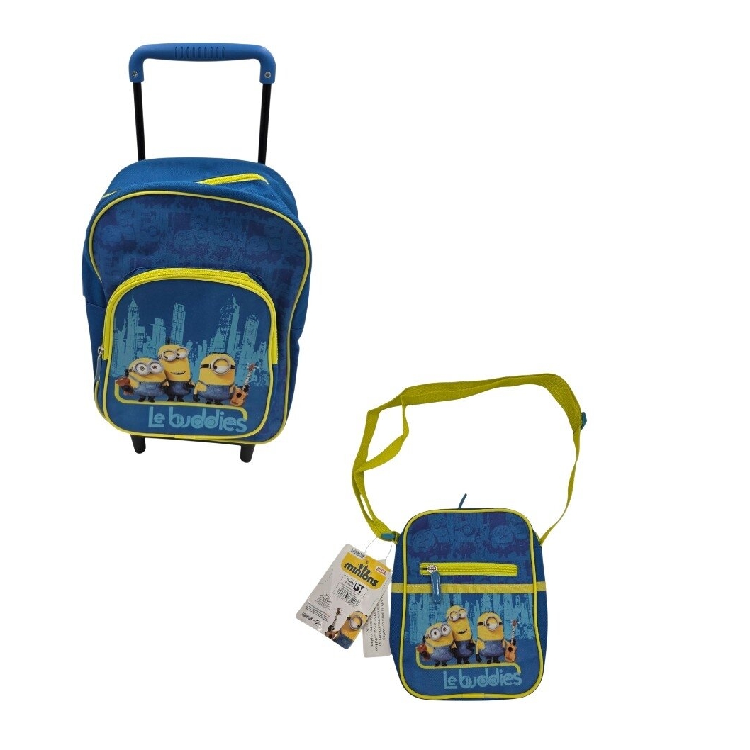 Minions rinkinys lagaminas ir rankinė