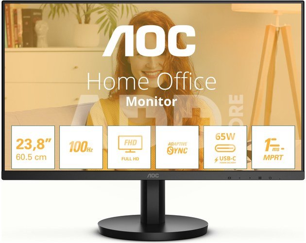 AOC 24B3CA2 | 23.8 " | IPS | FHD | 100 Hz | 1 ms | 1920 x 1080 pixels | 250 cd/m² | HDMI ports quantity 1 | Black