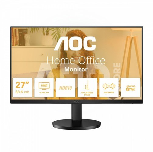 AOC U27B3AF | 27 " | IPS | UHD | 16:9 | 60 Hz | 4 ms | 3840 x 2160 pixels | 350 cd/m² | HDMI ports quantity 2 | Warranty 24 month(s)