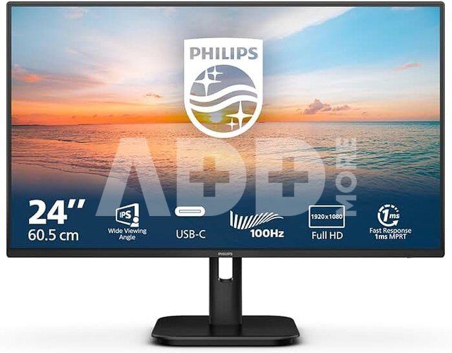 Philips 24E1N1300A/00 | 24 " | IPS | 16:9 | 100 Hz | 4 ms | 1920 x 1080 pixels | 250 cd/m² | HDMI ports quantity 1