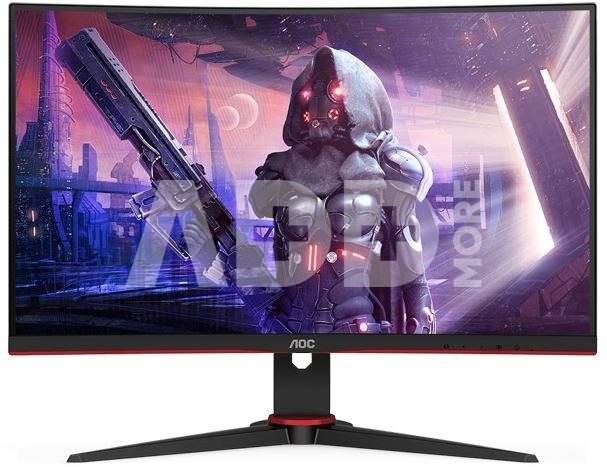 AOC | Curved Gaming Monitor | C24G2AE/BK | 23.6 " | VA | FHD | 16:9 | 165 Hz | 1 ms | 1920×1080 | 250 cd/m² | HDMI ports quantity 2 | Black/Red | Warranty 36 month(s)