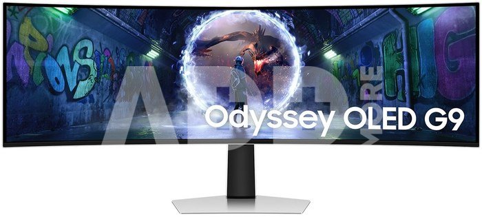 Samsung LS49DG934SUXEN Odyssey G9 G93SD | 49 " | OLED | DQHD | 32:9 | 240 Hz | 0.03 ms | 5120 x 1440 pixels | 250 cd/m² | HDMI ports quantity 1 | Silver