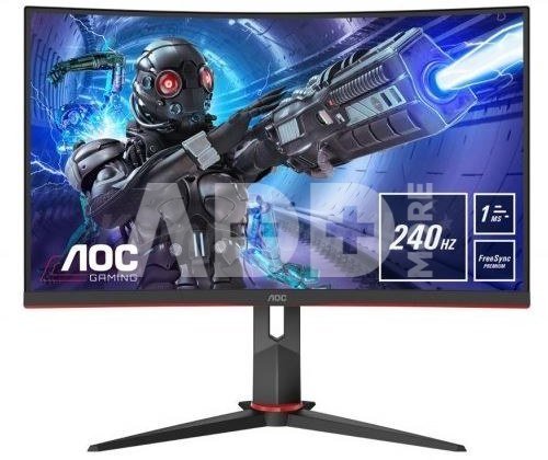 AOC | Curved Gaming Monitor | C32G2ZE | 31.5 " | VA | FHD | 16:9 | 240 Hz | 1 ms | 1920 x 1080 | 300 cd/m² | Headphone out (3.5mm) | HDMI ports quantity 2 | Black | Warranty 36 month(s)