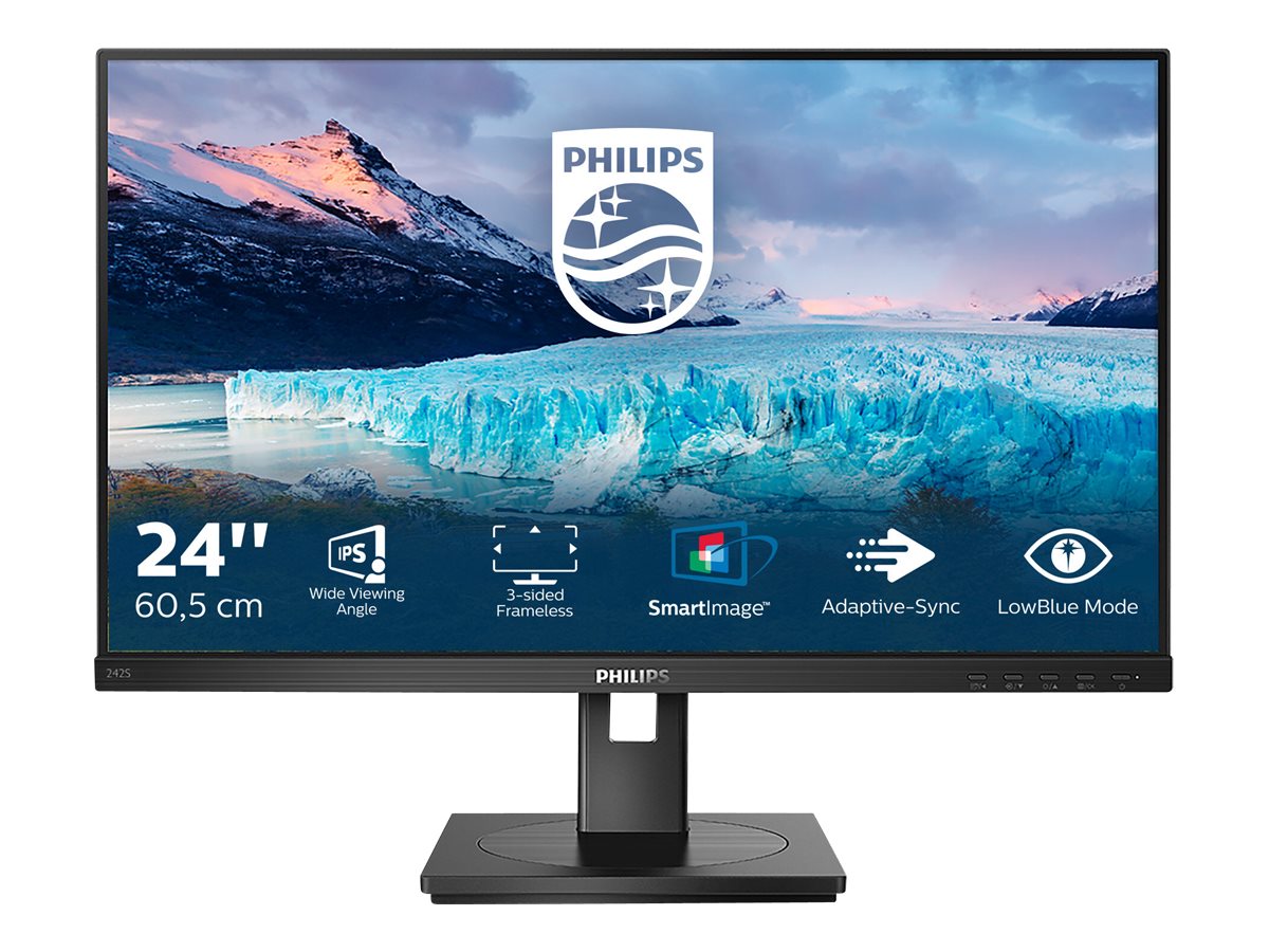 Philips 242S1AE 23.8 " IPS FHD 16:9 4 ms 250 cd/m² Black HDMI ports quantity 1 75 Hz