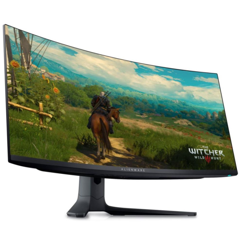 LCD Monitor, DELL, AW3423DWF, 34", Gaming/Curved/21 : 9, 3440x1440, 21:9, Matte, 0.1 ms, Swivel, Height adjustable, Tilt, Colour