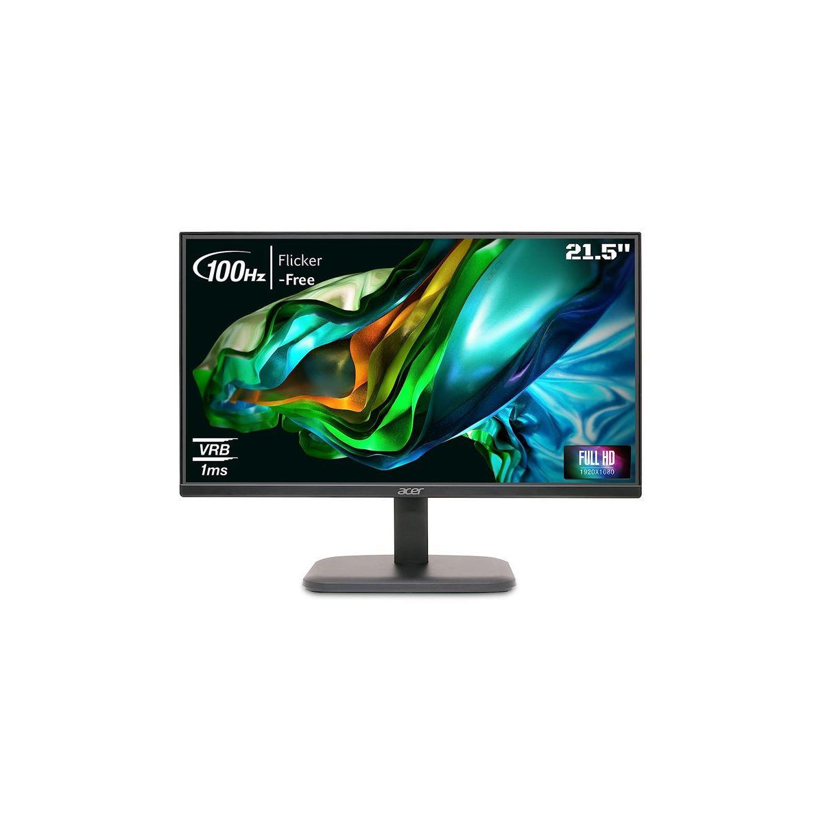 LCD Monitor, ACER, UM.WE1EE.301, 21.5", Panel IPS, 1920x1080, 100Hz, Matte, 1 ms, Tilt, Colour Black, UM.WE1EE.301