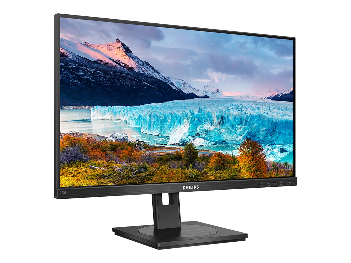 Philips | LCD Monitor | 272S1AE/00 | 27 " | IPS | FHD | 16:9 | 75 Hz | 4 ms | 1920 x 1080 pixels | 250 cd/m² | Headphone out | HDMI ports quantity 1 | Black