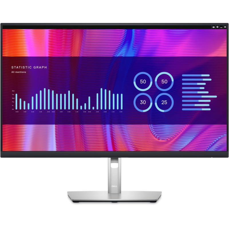 LCD Monitor, DELL, P2723DE, 27", Business, Panel IPS, 2560x1440, 16:9, Matte, 8 ms, Swivel, Pivot, Height adjustable, Tilt, 210