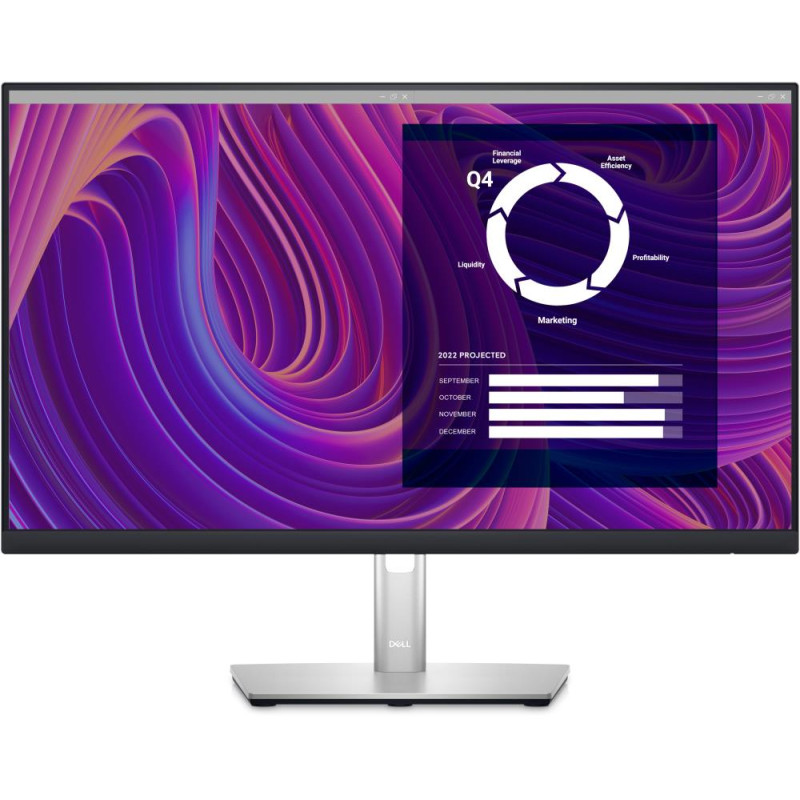 LCD Monitor, DELL, P2423D, 23.8", Panel IPS, 2560x1440, 16:9, 60 Hz, Matte, 5 ms, Swivel, Height adjustable, Tilt, 210-BDEG