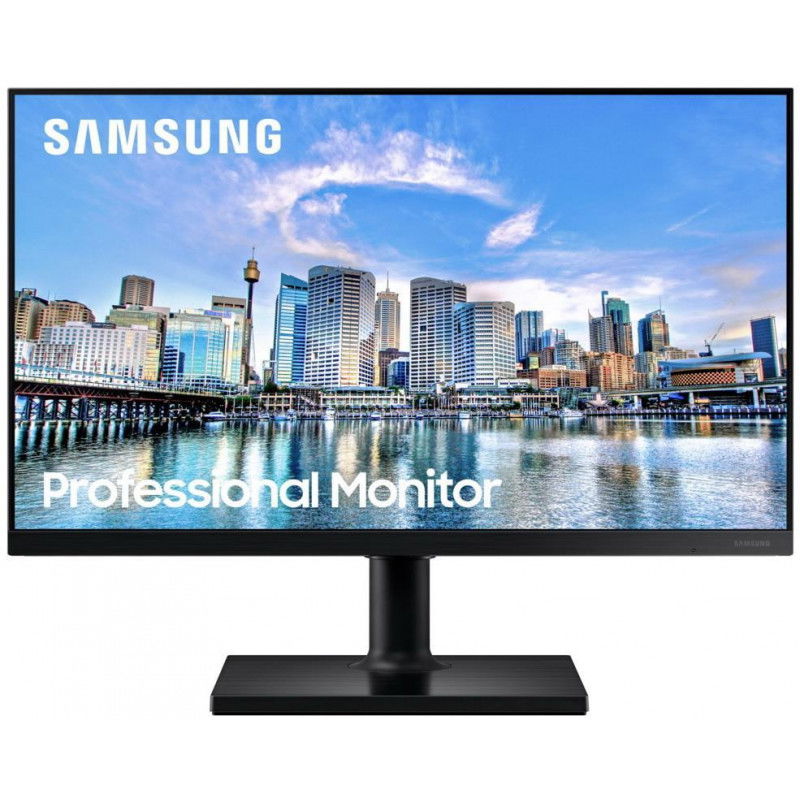 Samsung | Flat Monitor | LF24T450FQRXEN | 24 " | IPS | FHD | 16:9 | 75 Hz | 5 ms | 1920 x 1080 | 250 cd/m² | HDMI ports quantity 2 | Black | Warranty 24 month(s)