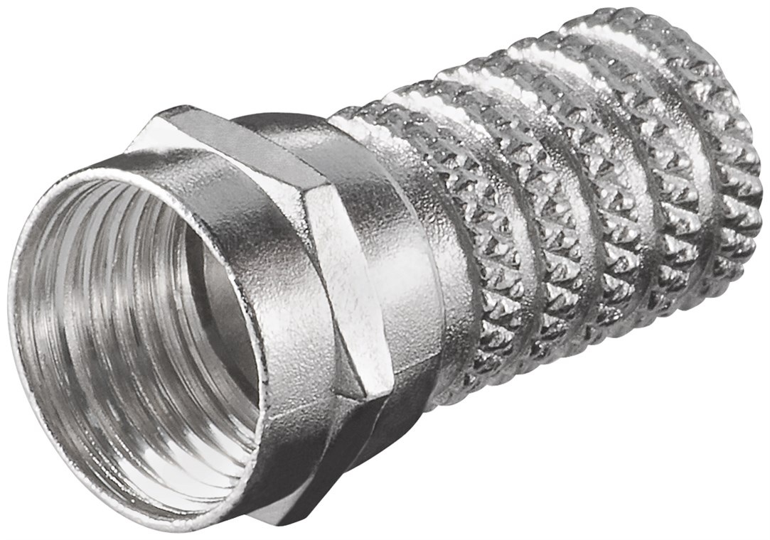 Kištukas F 6.0mm (RG59), kabelinis