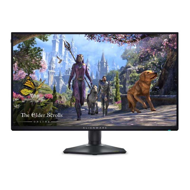 LCD Monitor, DELL, 210-BNHT, 27", Gaming/4K, Swivel, Pivot, Height adjustable, Tilt, Panel IPS, 3840x2160, 16:9, 180 Hz, 0.5 ms