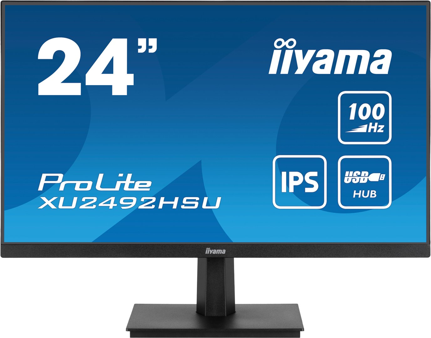 IIYAMA XU2492HSU-B6 24inch ETE IPS-panel 1920x1080 100Hz 250cd/m Speakers HDMI DisplayPort 0.4ms