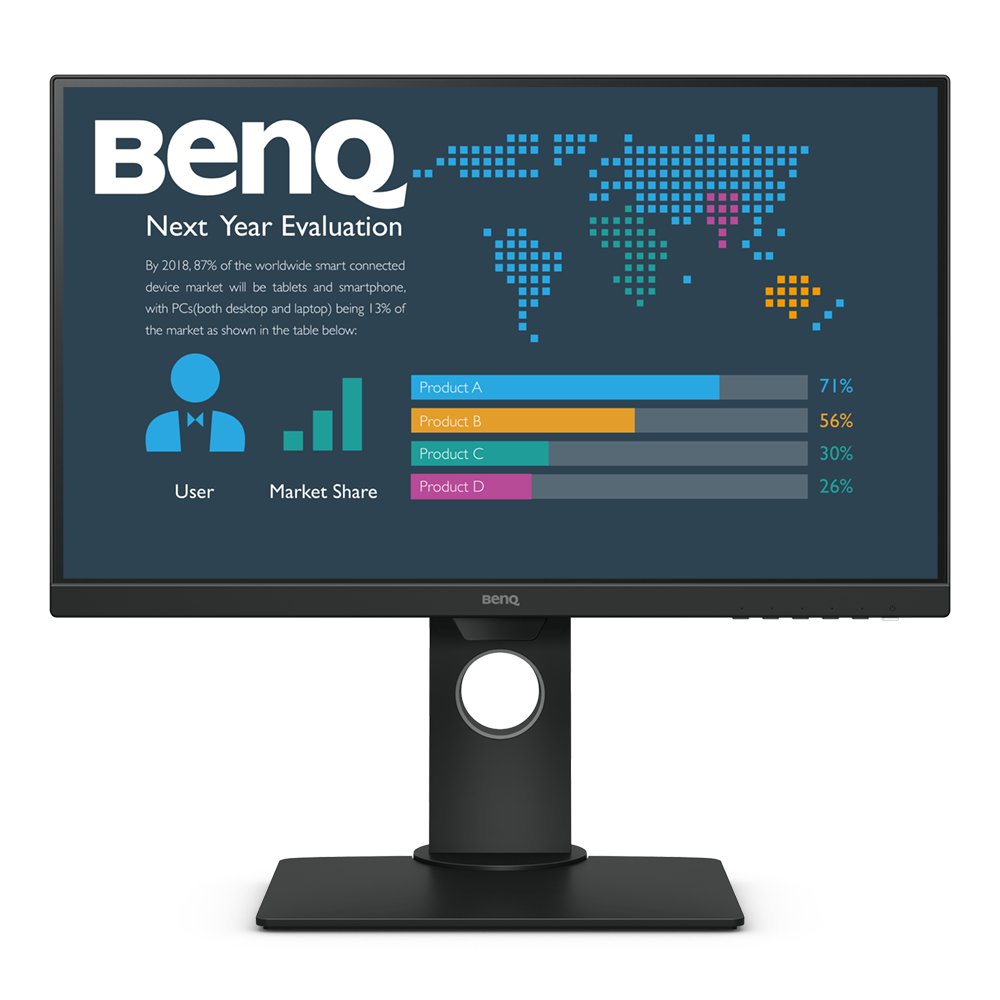 Monitorius Benq Business Monitor BL2480T 23.8 ", IPS, FHD, 1920 x 1080, 16:9, 5 ms, 250 cd/m², Black