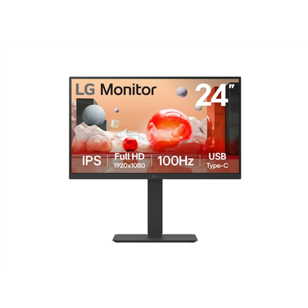 Monitorius LG 24BA750-B  23.8 "  IPS  FHD  16:9  100 Hz  5 ms  1920 x 1080 pixels  200 cd/m²