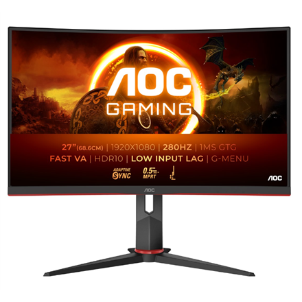 Monitorius AOC C27G2Z3/BK 27