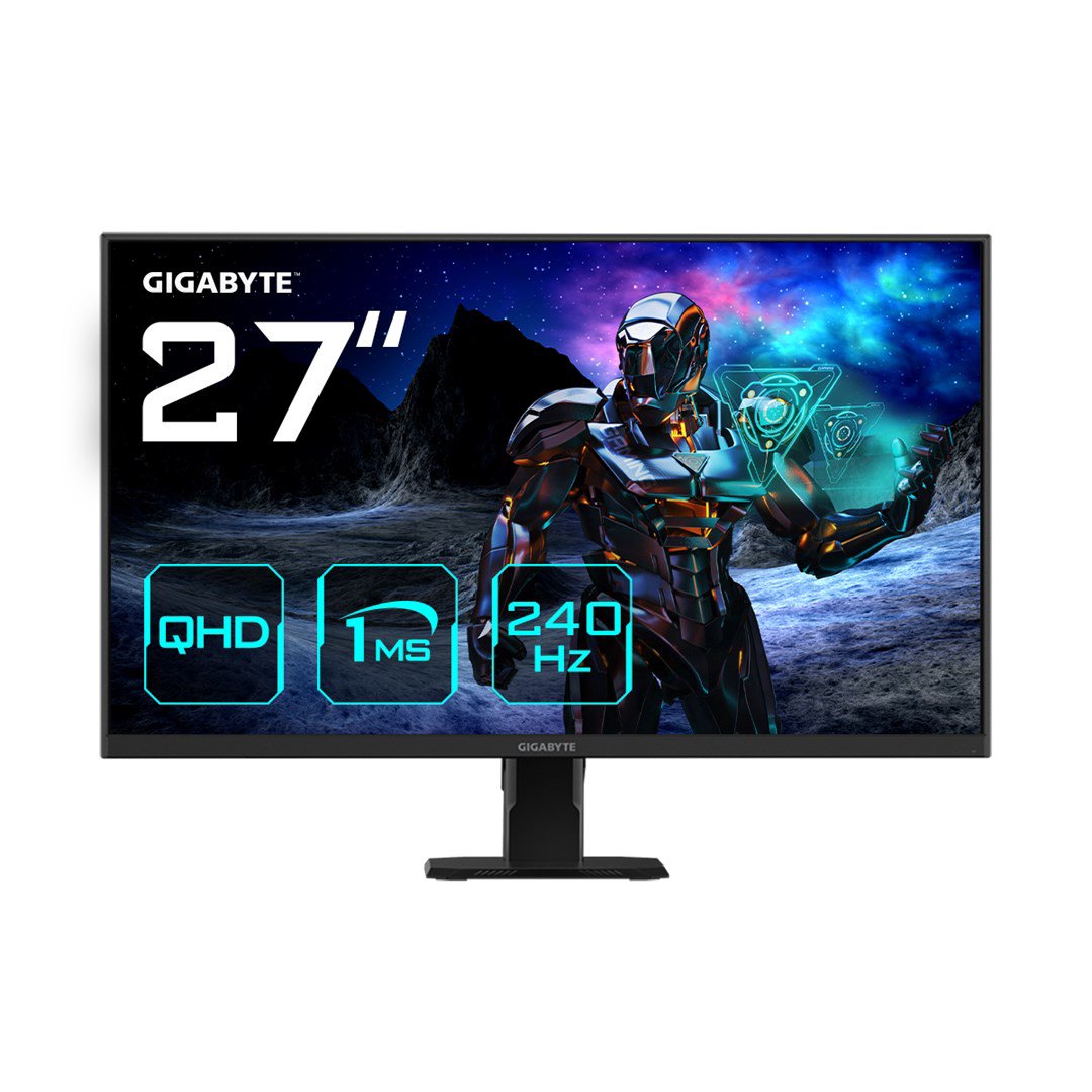 GIGABYTE GS27Q X kompiuterio monitorius 68,6 cm (27") 2560 x 1440 pikseliai Quad HD LCD Juoda