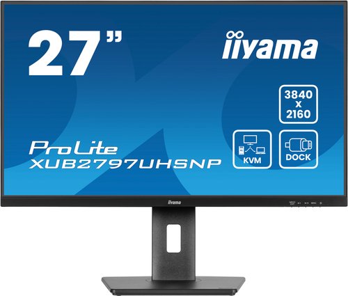 iiyama ProLite XUB2797UHSNP-B1 68,6 cm (27") 3840 x 2160 pikseliai 4K Ultra HD LED