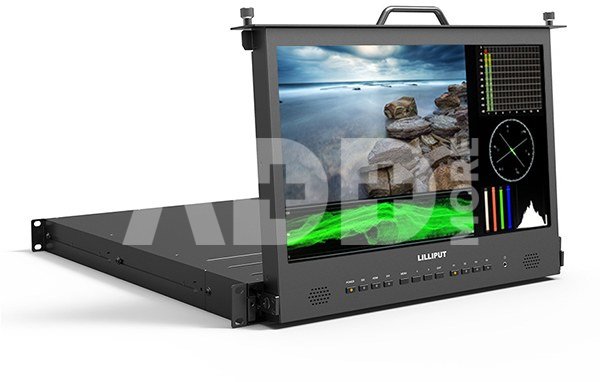 LILLIPUT RM-1730S 17.3" Full HD 3G-SDI/HDMI Pullout Rackmount Monitor (1 RU)