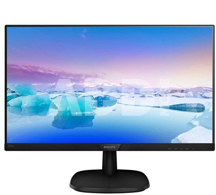 Philips 243V7QDAB/00 23.8 ", FHD, 1920 x 1080 pixels, 16:9, LCD, IPS, 5 ms, 250 cd/m², Black, D-Sub, Audio, Power