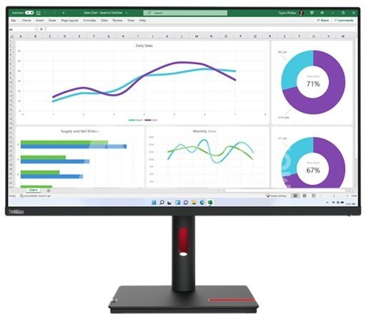 Lenovo ThinkVision T32h-30 31.5 IPS 2560x1440/16:9/350 nits/DP/HDMI/USB/Black/3Y Warranty