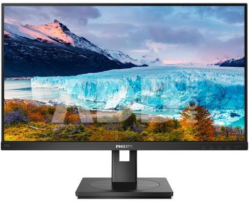 Philips LCD monitor 275S1AE/00 27 ", QHD, 2560 x 1440 pixels, IPS, 16:9, Black, 4 ms, 300 cd/m², Audio out, 75 Hz, HDMI ports quantity 1