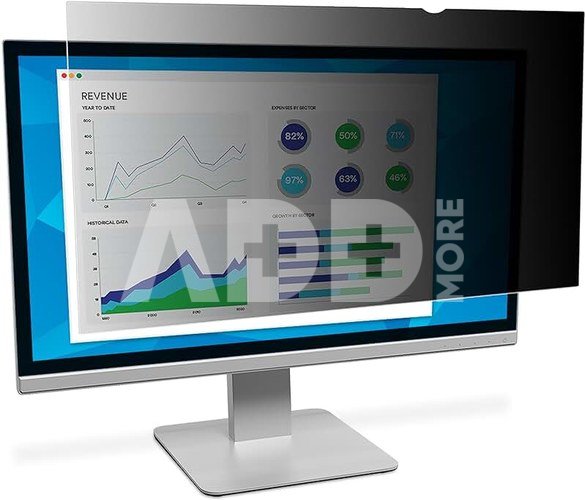 3M PF23.8W9 Privacy Filter for LCD Monitor 23.8" Black, 50 x 527 x 356 mm