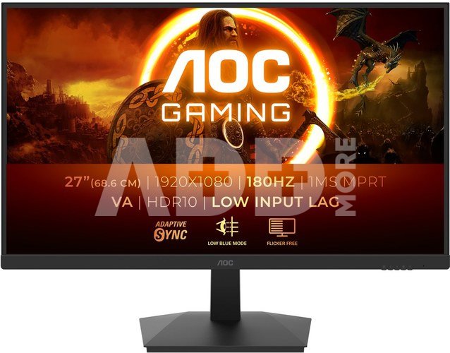 AOC 27G15N2 27" Fast VA/1920x1080/16:9/1ms/300/80M:1/DisplayPort, HDMI, Headphone out | AOC