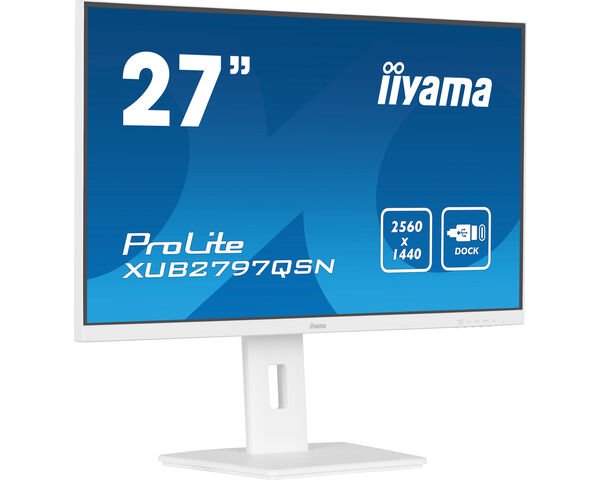 27" IPS, 2560x1440, 1H1DP1DP-out, USB-C,DOCK, HAS