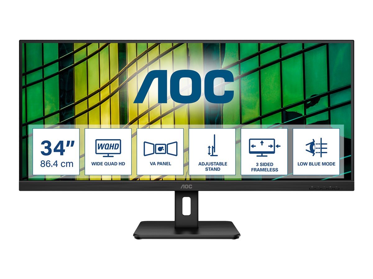 Monitorius AOC U34E2M 34inch Monitor HDMI DisplayPort USB