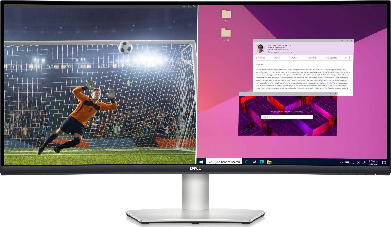 Monitor Dell S3423DWC (210-BEJE)