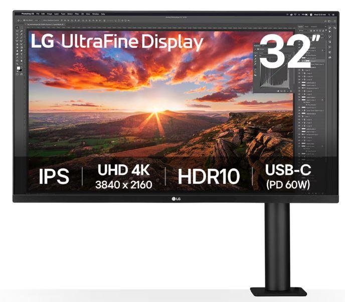 Monitorius LG 32UN880K-B  32 "  IPS  16:9  60 Hz  5 ms  3840 x 2160 pixels  350 cd/m²  HDMI