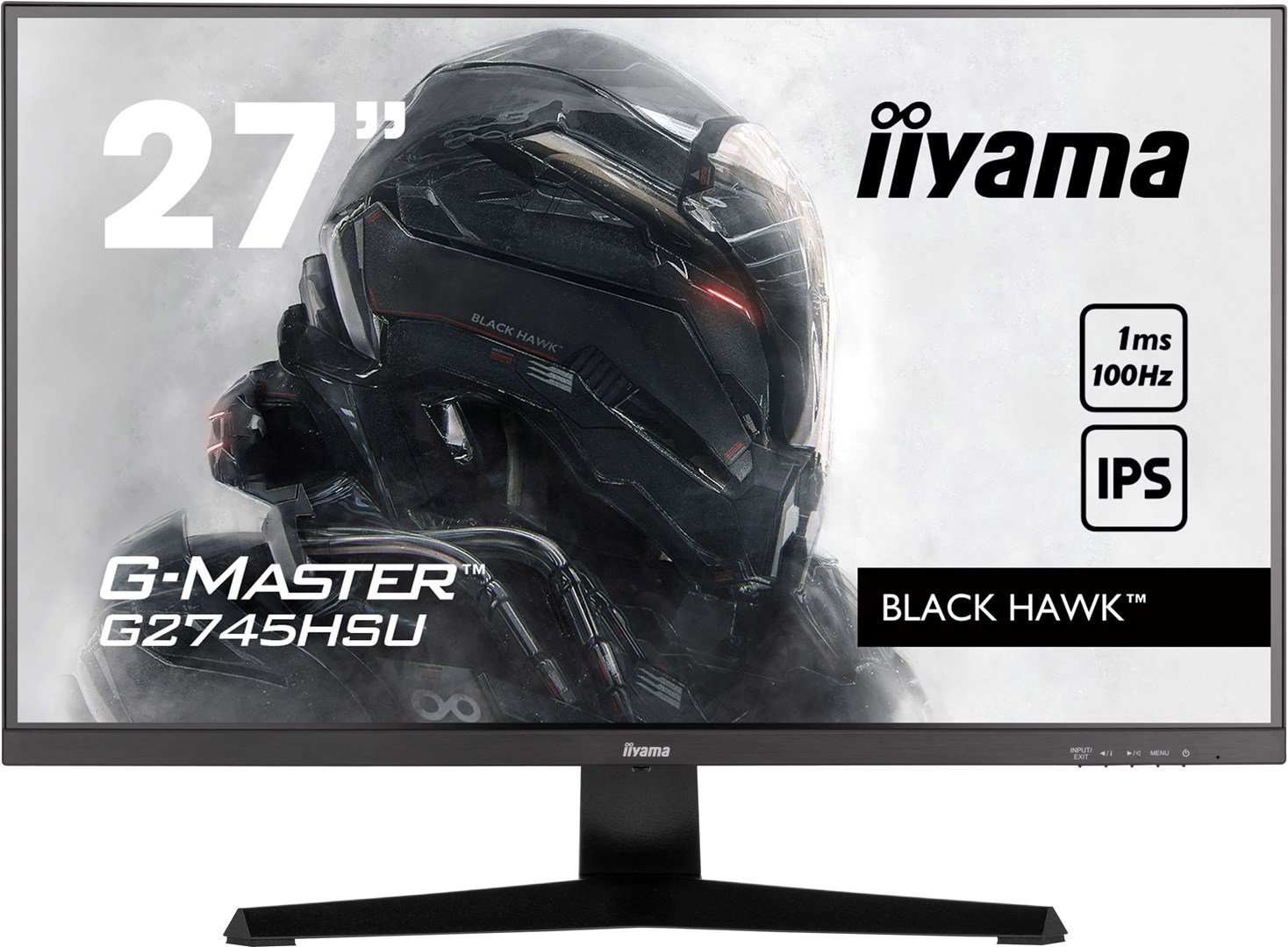 iiyama G-MASTER G2745HSU-B2 LED display 68,6 cm (27") 1920 x 1080 pikseliai „Full HD“ Juoda