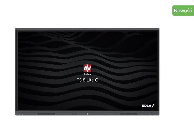 AVTEK INTERAKTYVUS MONITORIUS SU JUTIKLINIU EKRANU 8 LITE G 65"