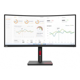 LENOVO ThinkVision T34w-30 34" Curved UWQHD, USB-C Dock Monitorius