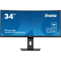 LCD Monitor|IIYAMA|XCB3494WQSN-B5|34"|Curved/ 21 : 9|Panel VA|3440x1440|21:9|Matte|0.4 ms|Speakers|Swivel|Height adjustable|Tilt|Colour Black|XCB3494WQSN-B5 Monitorius