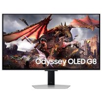 Monitor|SAMSUNG|32"|Gaming/ Smart/ 4K|Panel OLED|3840x2160|16:9|0.03 ms|Speakers|Swivel|Pivot|Height adjustable|Tilt|Colour Silver|LS32DG802SUXDU Monitorius