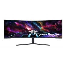 LCD Monitor|SAMSUNG|57"|Gaming/ Curved|Swivel|Height adjustable|Tilt|Matte|Panel VA|7680x2160|32:9|240Hz|1 ms|Speakers|Colour Black / White|LS57CG952NUXEN Monitorius