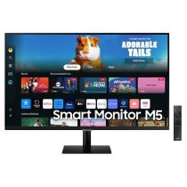 LCD Monitor|SAMSUNG|27"|TV Monitor/ Smart|Panel VA|1920x1080|16:9|60Hz|Matte|4 ms|Speakers|Tilt|Colour Black|LS27DM500EUXDU Monitorius