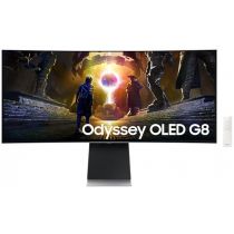 Monitor|SAMSUNG|34"|Gaming/ Smart/ Curved/ 21 : 9|Panel OLED|3440x1440|21:9|175Hz|0.03 ms|Speakers|Swivel|Height adjustable|Tilt|LS34DG850SUXDU Monitorius