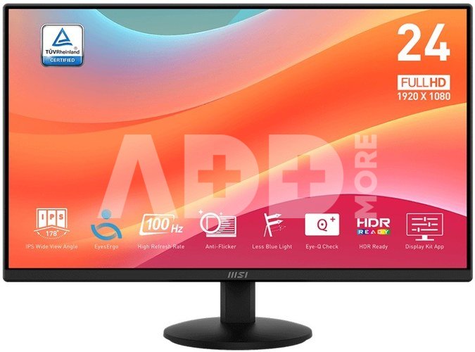 MSI Monitor 23.8 inches PRO MP242L LED/FHD/Flat/100Hz/black