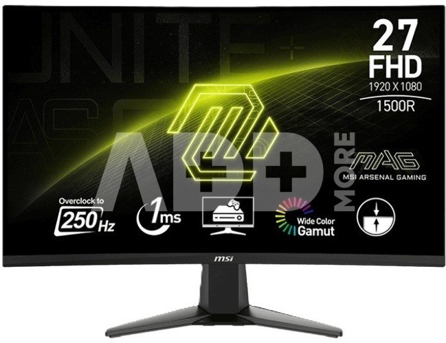 MSI Monitor 27 inches MAG 27C6X LED/FHD/Curved/250Hz/black